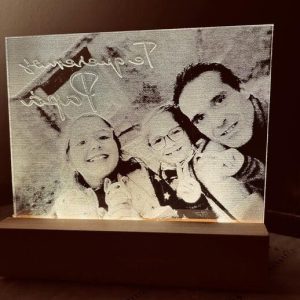 LAMPARA BASE MADERA