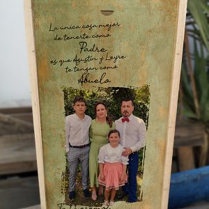 Abuelo fondo verde