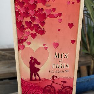 Corazones bicicleta