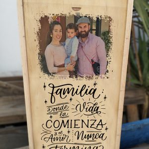 Familia - dos copas vino