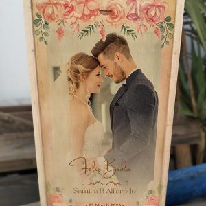 Feliz boda flores