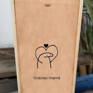 Gracias mama monigote - copa vino + botella