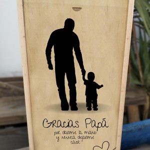 Silueta padre hij@ - solo caja