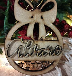 Bola 1 de navidad personalizada