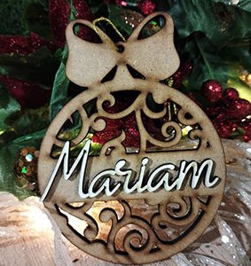 Bola 2 de navidad personalizada