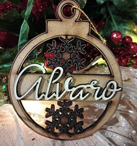 Bola 3 de navidad personalizada