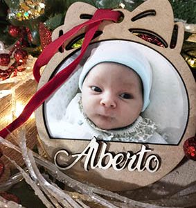 Bola Navidad con foto y  nombre